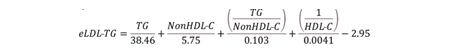LDL-TG Equation