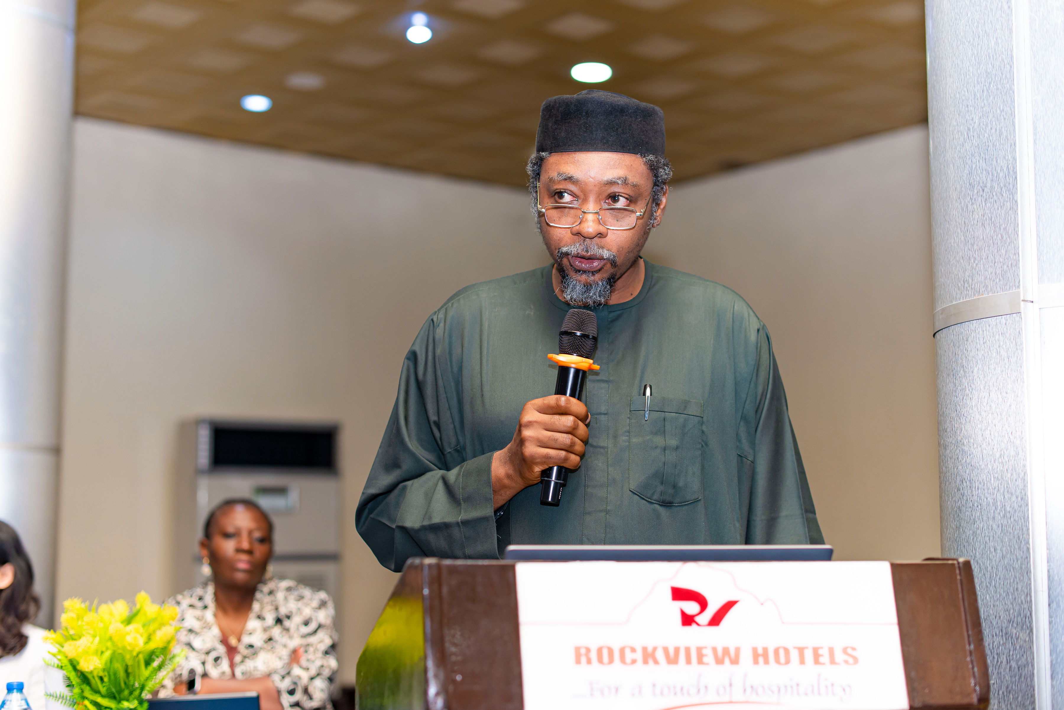 Professor Idris Mohammed, MD, speaking at the 2025 ADLM workshop in Nigeria