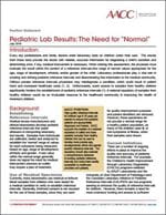 Pediatric Lab Results
