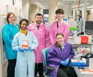 A group of laboratorians