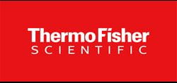 Thermo Fisher Scientific logo (white letters on red background)
