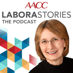 A headshot of Dr. Patricia Jones beside the words "AACC Laborastories: The Podcast."