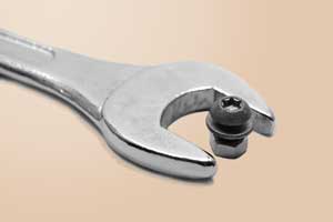Wrench and nut