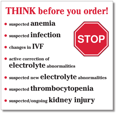 Blood test poster