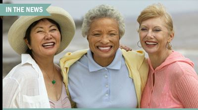 Multicultural older women.