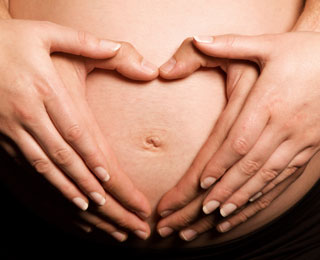 Pregnant belly